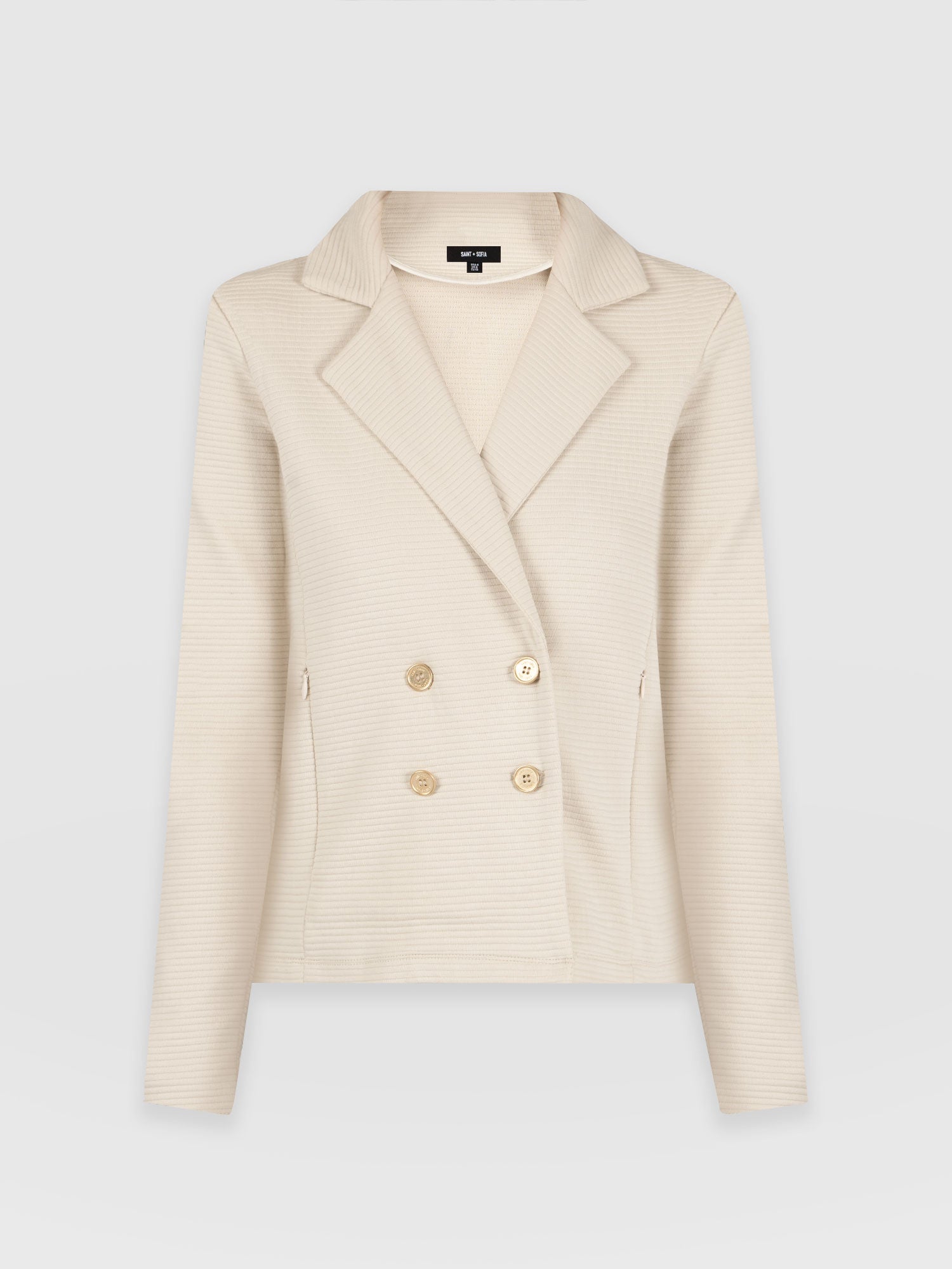 Rowan Jacket Light Beige Ottoman - Women's Jackets | Saint + Sofia® EU